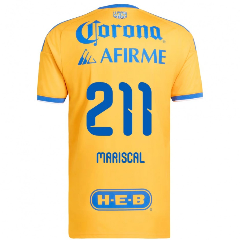 Danxen Homem Camisola Kevin Mariscal #211 Amarelo Azul Principal 2026/27 Camisa