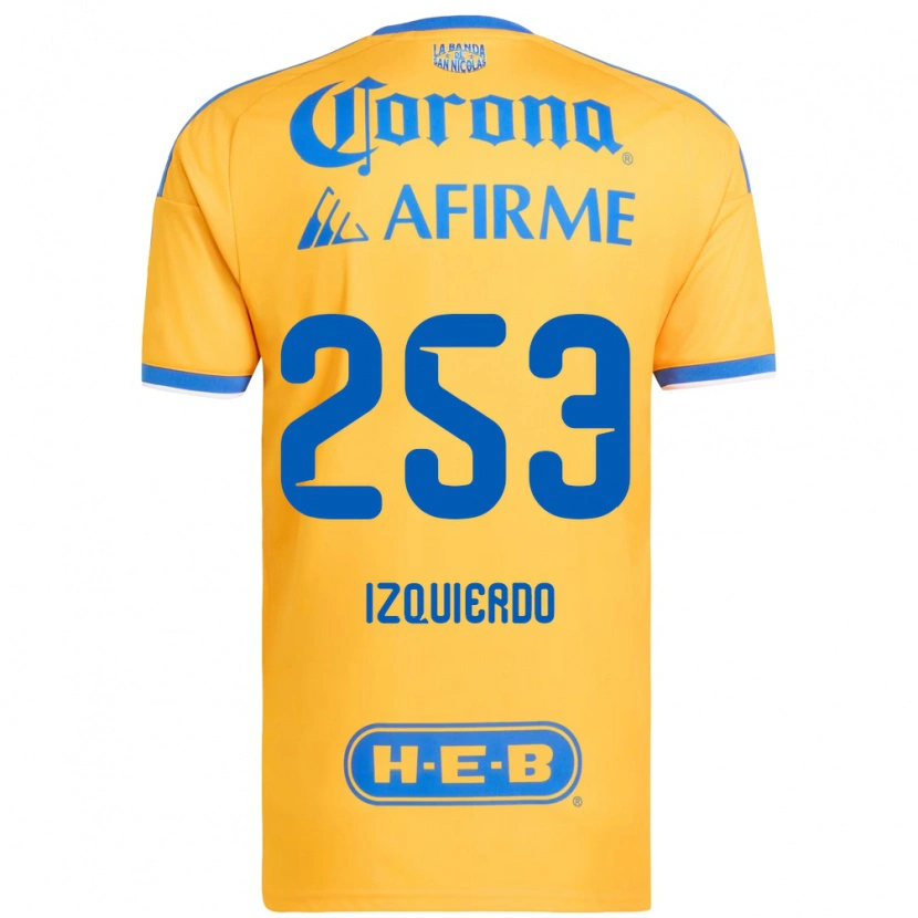 Danxen Homem Camisola Diego Izquierdo #253 Amarelo Azul Principal 2026/27 Camisa