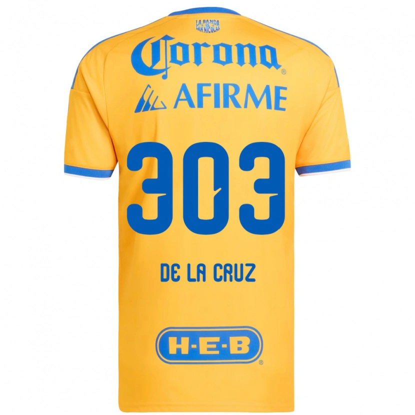 Danxen Homem Camisola Erick De La Cruz #303 Amarelo Azul Principal 2026/27 Camisa