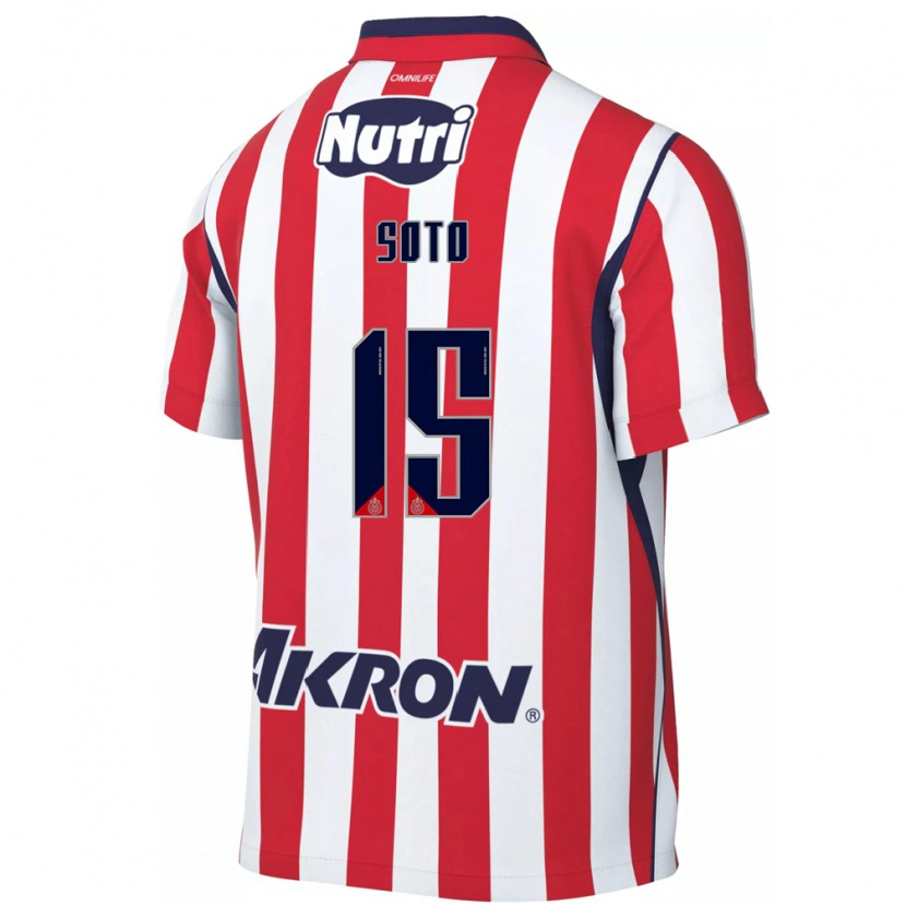 Danxen Homem Camisola Rubí Soto #15 Vermelho Branco Principal 2026/27 Camisa