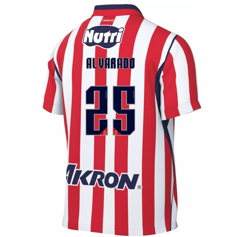 Danxen Homem Camisola Roberto Alvarado #25 Vermelho Branco Principal 2026/27 Camisa
