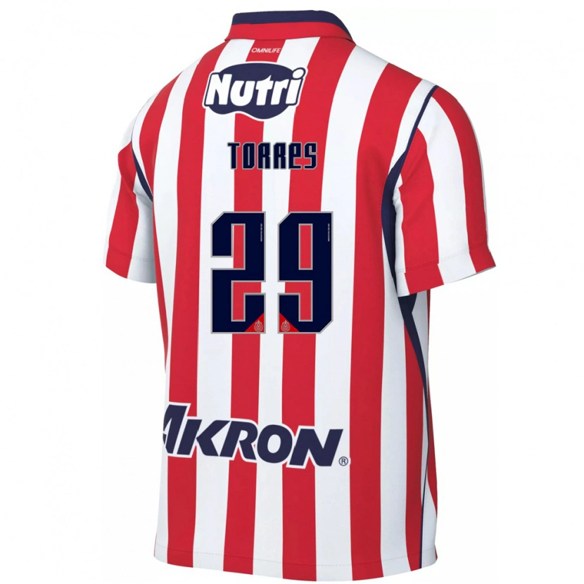 Danxen Homem Camisola Alan Torres #29 Vermelho Branco Principal 2026/27 Camisa
