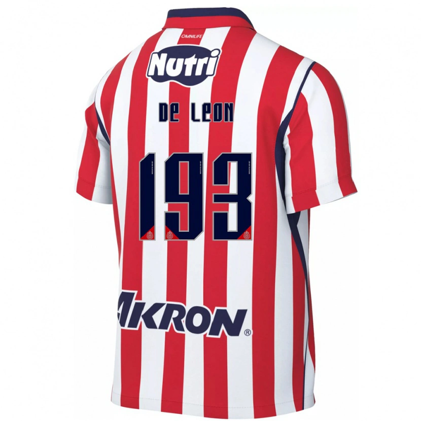 Danxen Homem Camisola Jared De León #193 Vermelho Branco Principal 2026/27 Camisa