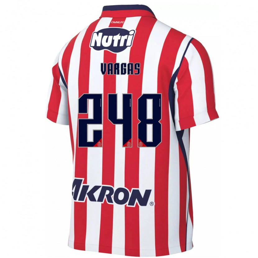 Danxen Homem Camisola Uziel Vargas #248 Vermelho Branco Principal 2026/27 Camisa