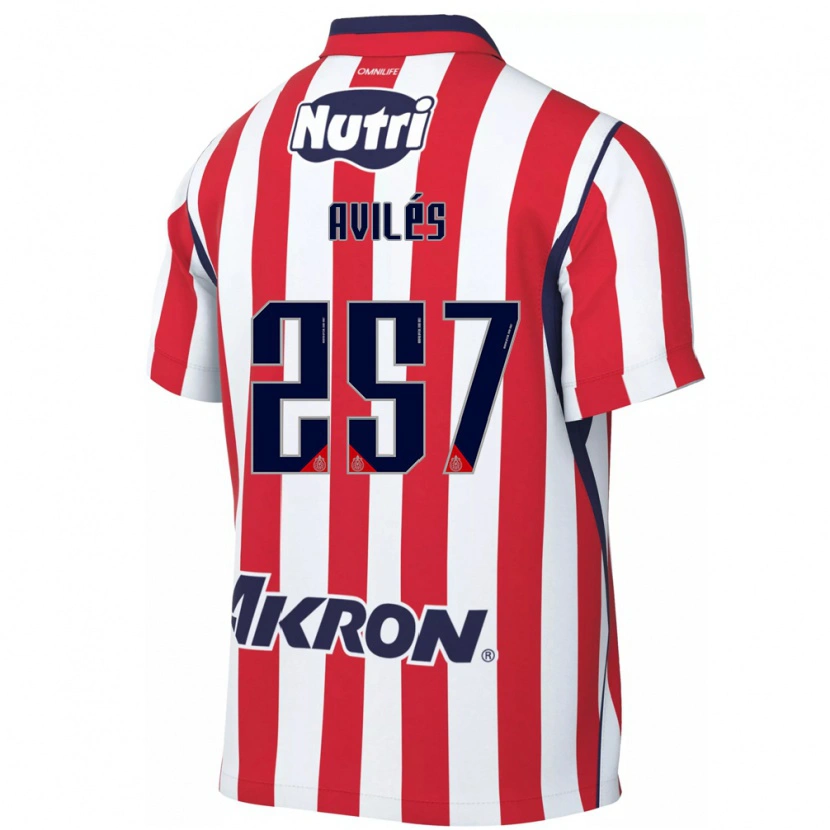 Danxen Homem Camisola Emmanuel Avilés #257 Vermelho Branco Principal 2026/27 Camisa