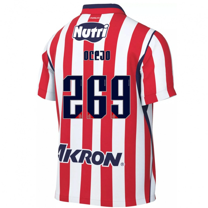 Danxen Homem Camisola Kevin Ocejo #269 Vermelho Branco Principal 2026/27 Camisa