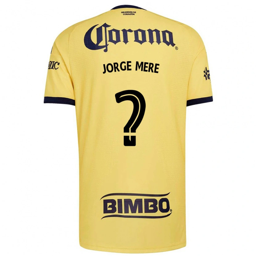 Danxen Homem Camisola Jorge Meré #0 Amarelo Vermelho Preto Principal 2026/27 Camisa