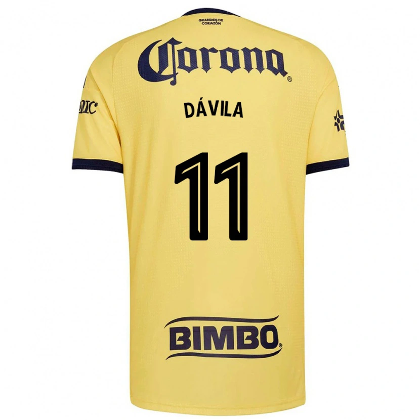 Danxen Homem Camisola Víctor Dávila #11 Amarelo Vermelho Preto Principal 2026/27 Camisa