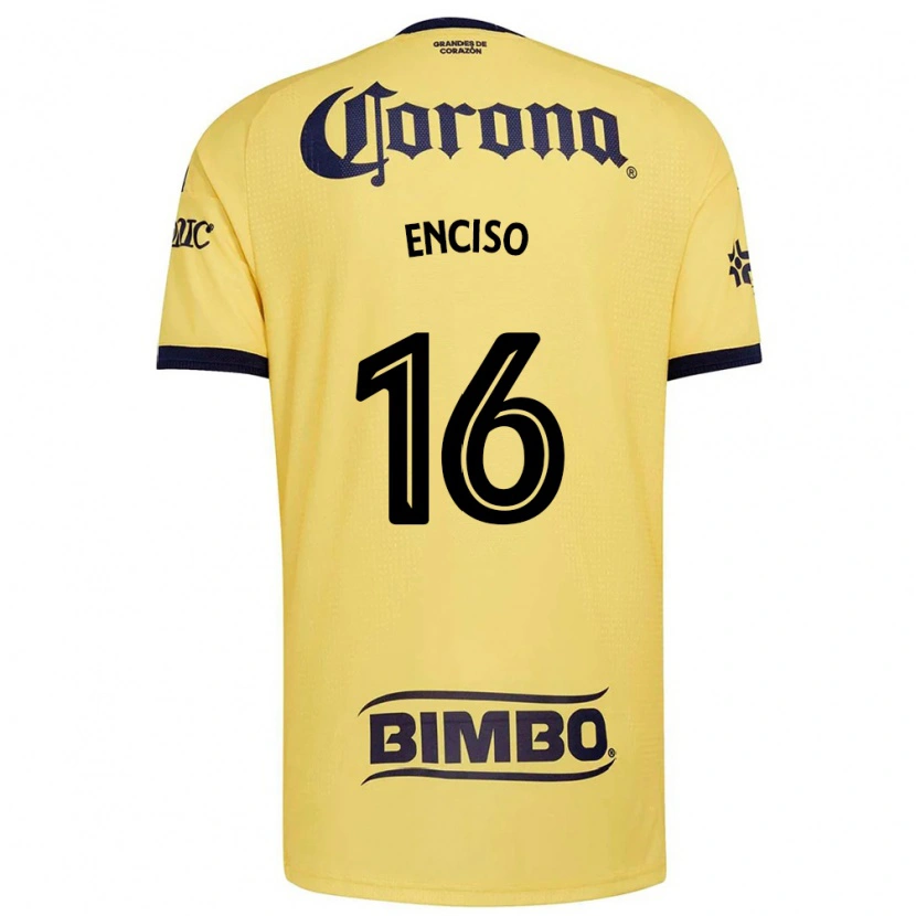 Danxen Homem Camisola Sabrina Enciso #16 Amarelo Vermelho Preto Principal 2026/27 Camisa