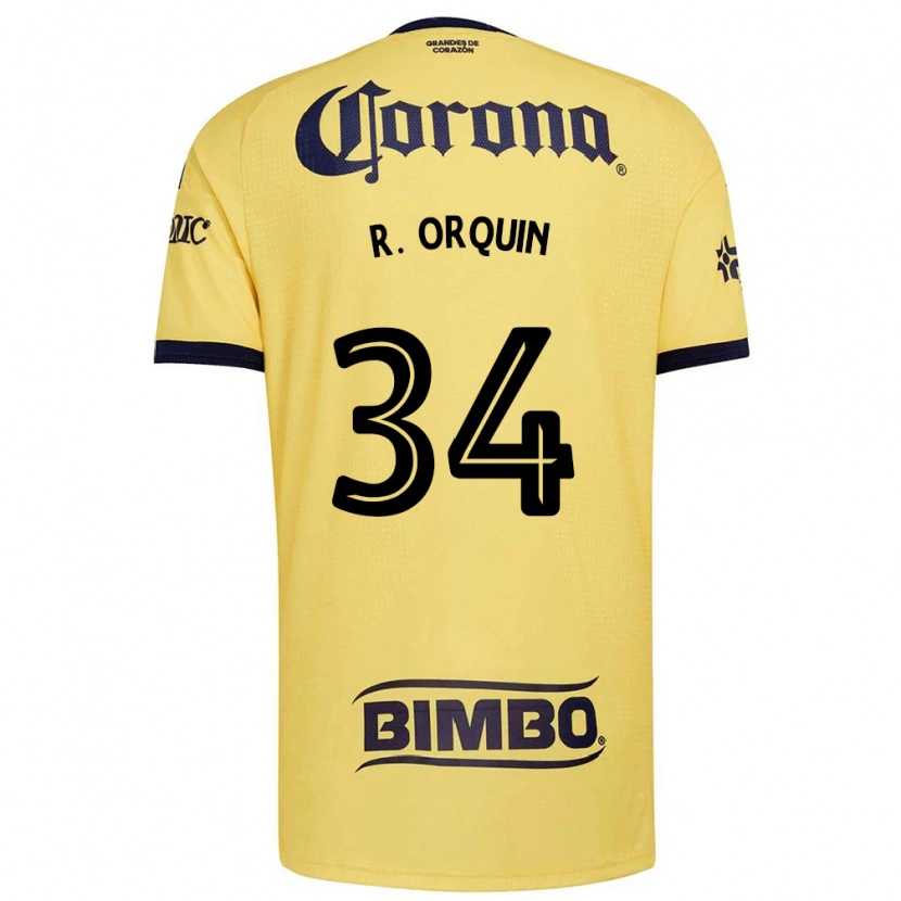 Danxen Homem Camisola Ralph Orquin #34 Amarelo Vermelho Preto Principal 2026/27 Camisa