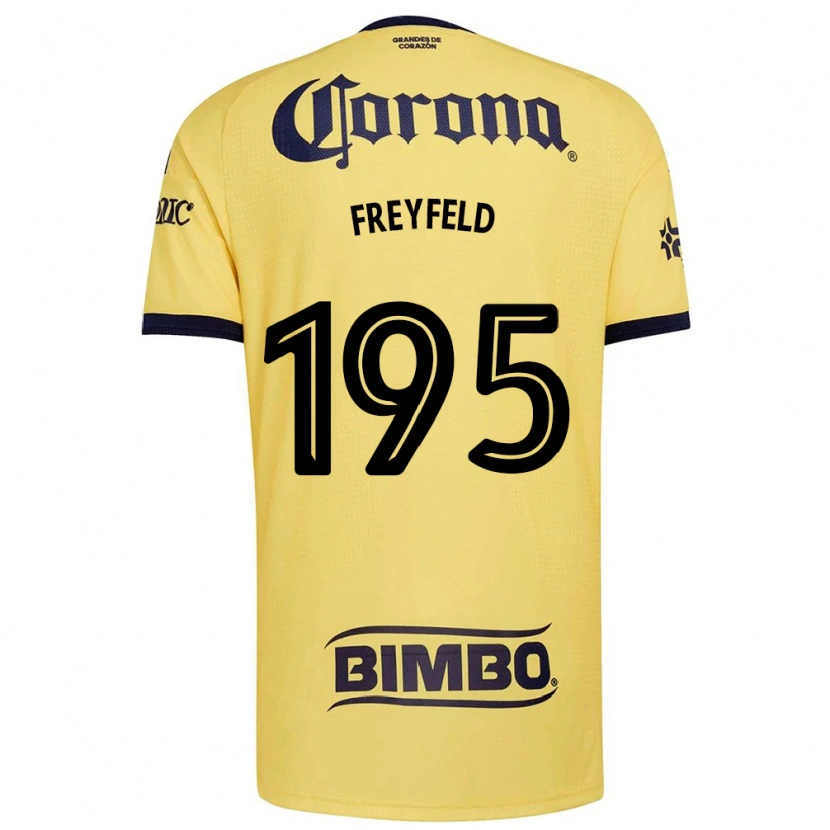 Danxen Homem Camisola Julián Freyfeld #195 Amarelo Vermelho Preto Principal 2026/27 Camisa