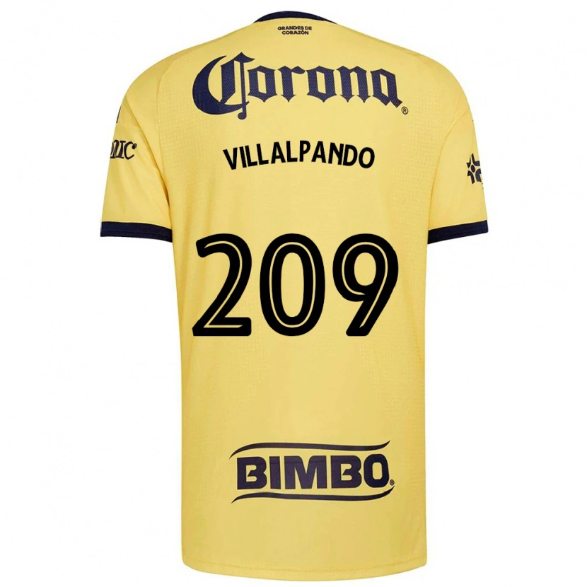 Danxen Homem Camisola Sergio Villalpando #209 Amarelo Vermelho Preto Principal 2026/27 Camisa