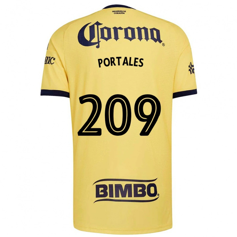 Danxen Homem Camisola Walter Portales #209 Amarelo Vermelho Preto Principal 2026/27 Camisa