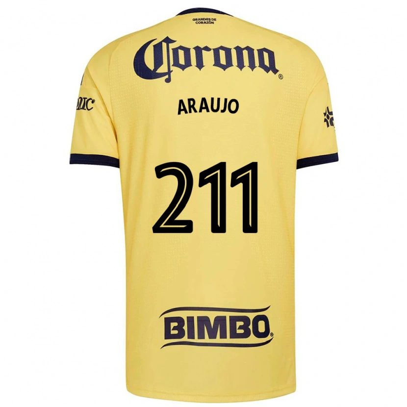 Danxen Homem Camisola Andrés Araujo #211 Amarelo Vermelho Preto Principal 2026/27 Camisa