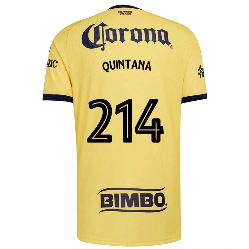 Danxen Homem Camisola Diego Quintana #214 Amarelo Vermelho Preto Principal 2026/27 Camisa