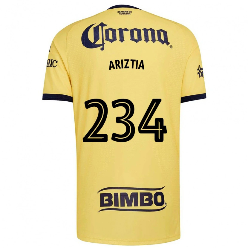 Danxen Homem Camisola Íñigo Ariztia #234 Amarelo Vermelho Preto Principal 2026/27 Camisa