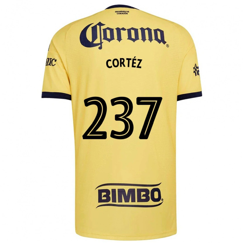 Danxen Homem Camisola Guillermo Cortéz #237 Amarelo Vermelho Preto Principal 2026/27 Camisa