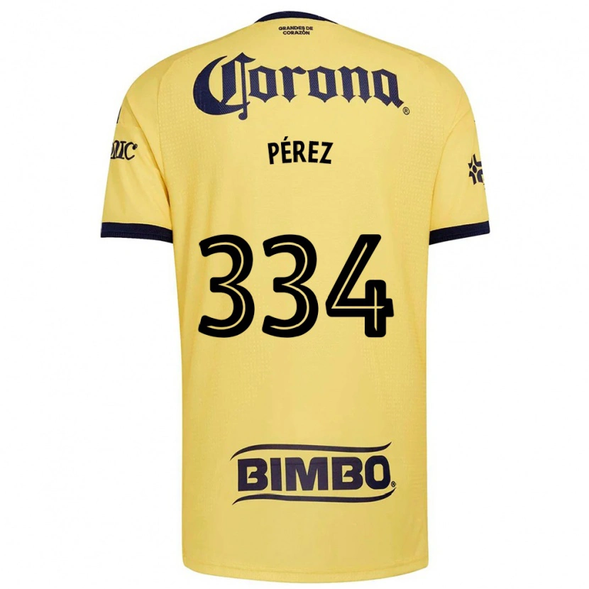 Danxen Homem Camisola Diego Pérez #334 Amarelo Vermelho Preto Principal 2026/27 Camisa