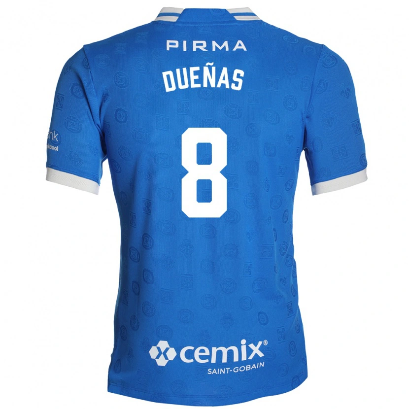 Danxen Homem Camisola Jesus Duenas #8 Azul Branco Vermelho Principal 2026/27 Camisa