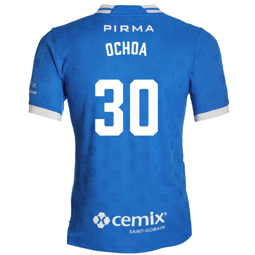 Danxen Homem Camisola Emmanuel Ochoa #30 Azul Branco Vermelho Principal 2026/27 Camisa