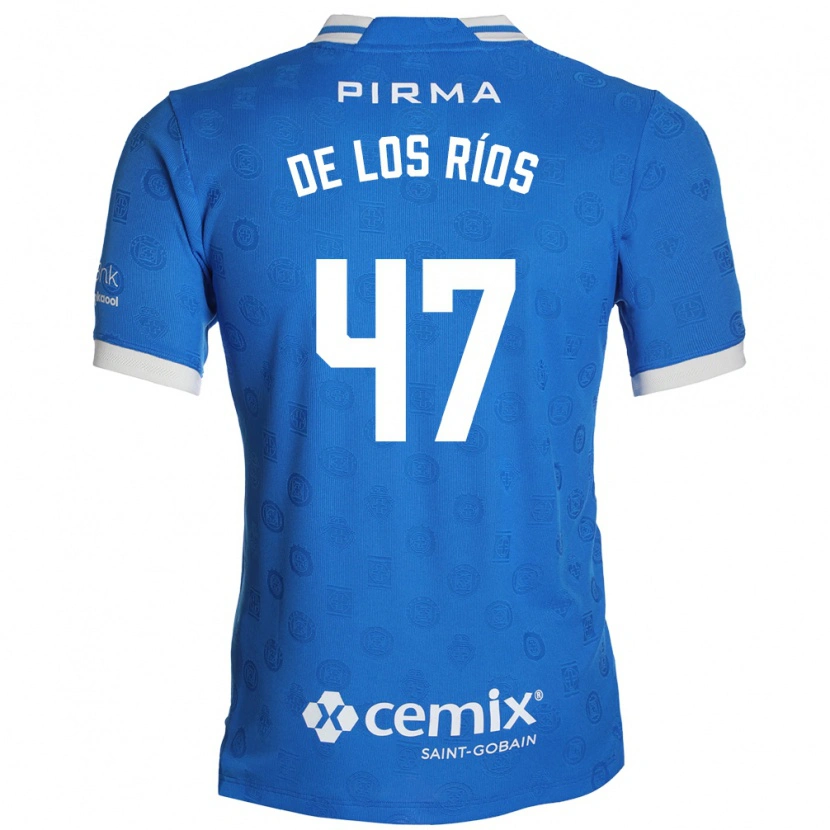 Danxen Homem Camisola Sergio De Los Ríos #47 Azul Branco Vermelho Principal 2026/27 Camisa