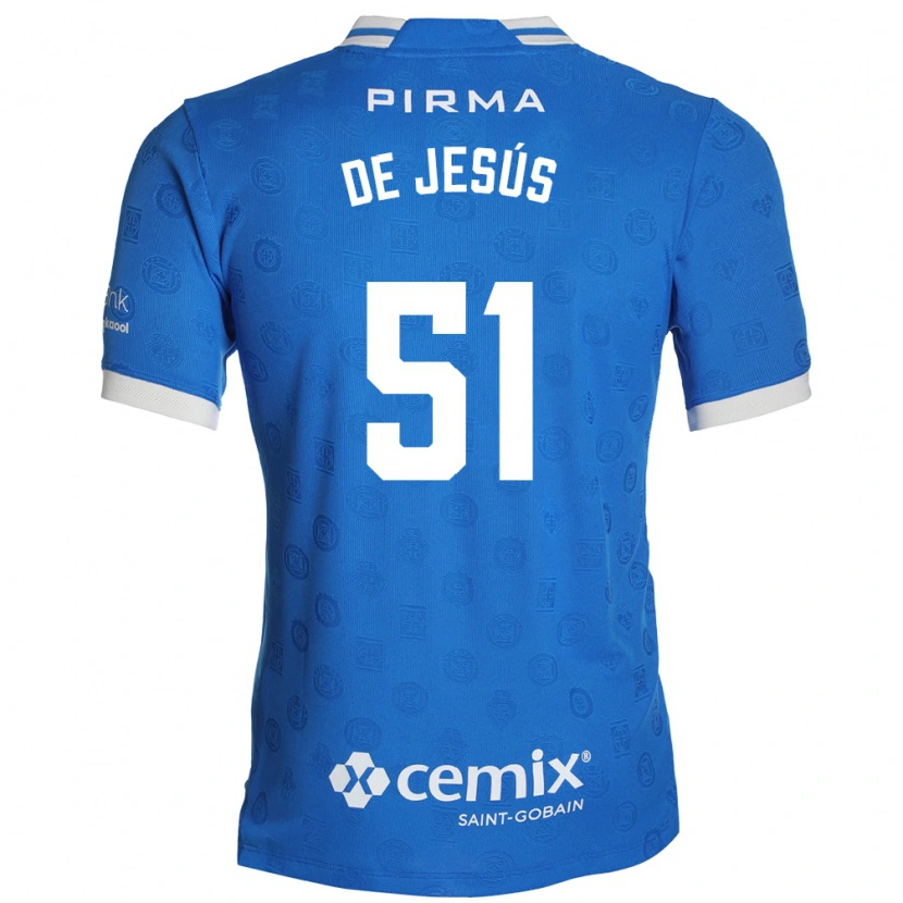 Danxen Homem Camisola Luis De Jesús #51 Azul Branco Vermelho Principal 2026/27 Camisa