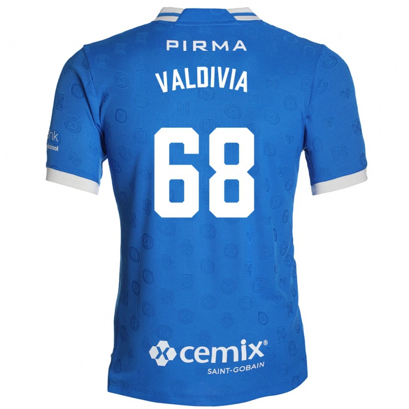 Danxen Homem Camisola Christian Valdivia #68 Azul Branco Vermelho Principal 2026/27 Camisa