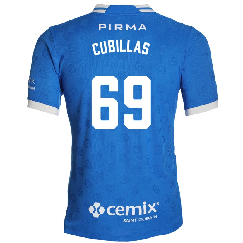 Danxen Homem Camisola Andre Cubillas #69 Azul Branco Vermelho Principal 2026/27 Camisa