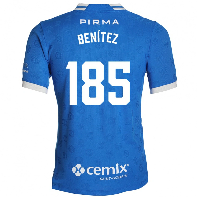Danxen Homem Camisola Cristopher Benítez #185 Azul Branco Vermelho Principal 2026/27 Camisa