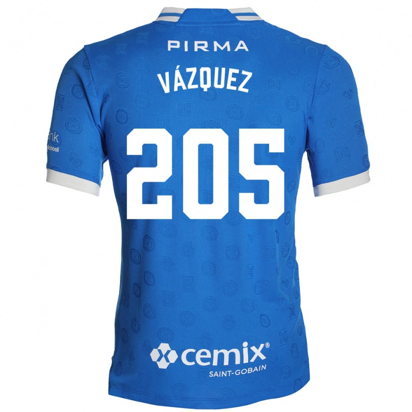 Danxen Homem Camisola Jonathan Vázquez #205 Azul Branco Vermelho Principal 2026/27 Camisa