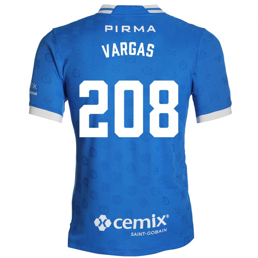 Danxen Homem Camisola Santiago Vargas #208 Azul Branco Vermelho Principal 2026/27 Camisa