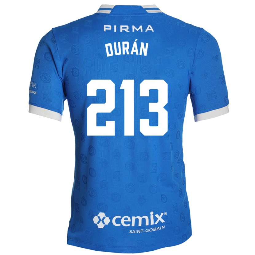 Danxen Homem Camisola Jeyson Durán #213 Azul Branco Vermelho Principal 2026/27 Camisa