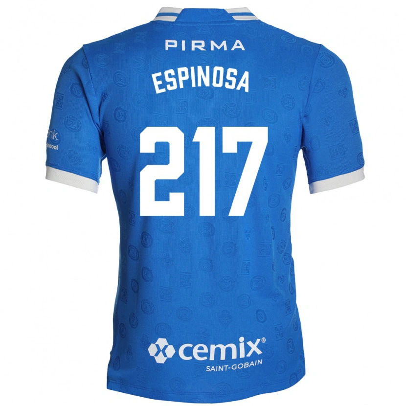 Danxen Homem Camisola Samuel Espinosa #217 Azul Branco Vermelho Principal 2026/27 Camisa