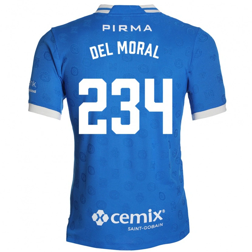 Danxen Homem Camisola Matías Del Moral #234 Azul Branco Vermelho Principal 2026/27 Camisa