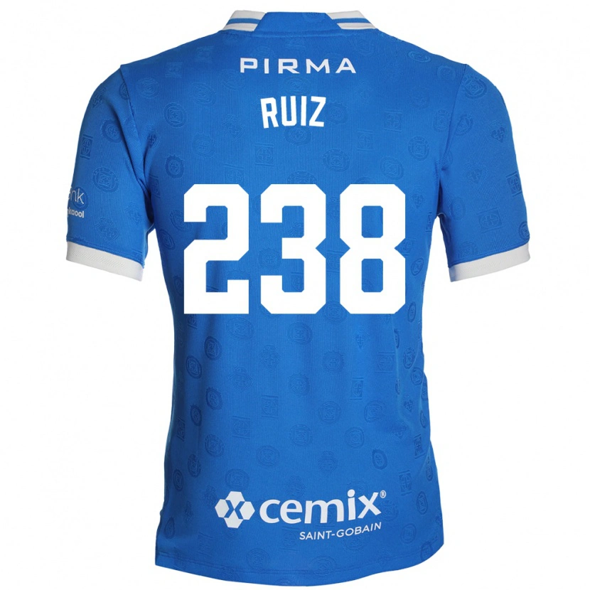 Danxen Homem Camisola Abel Ruiz #238 Azul Branco Vermelho Principal 2026/27 Camisa