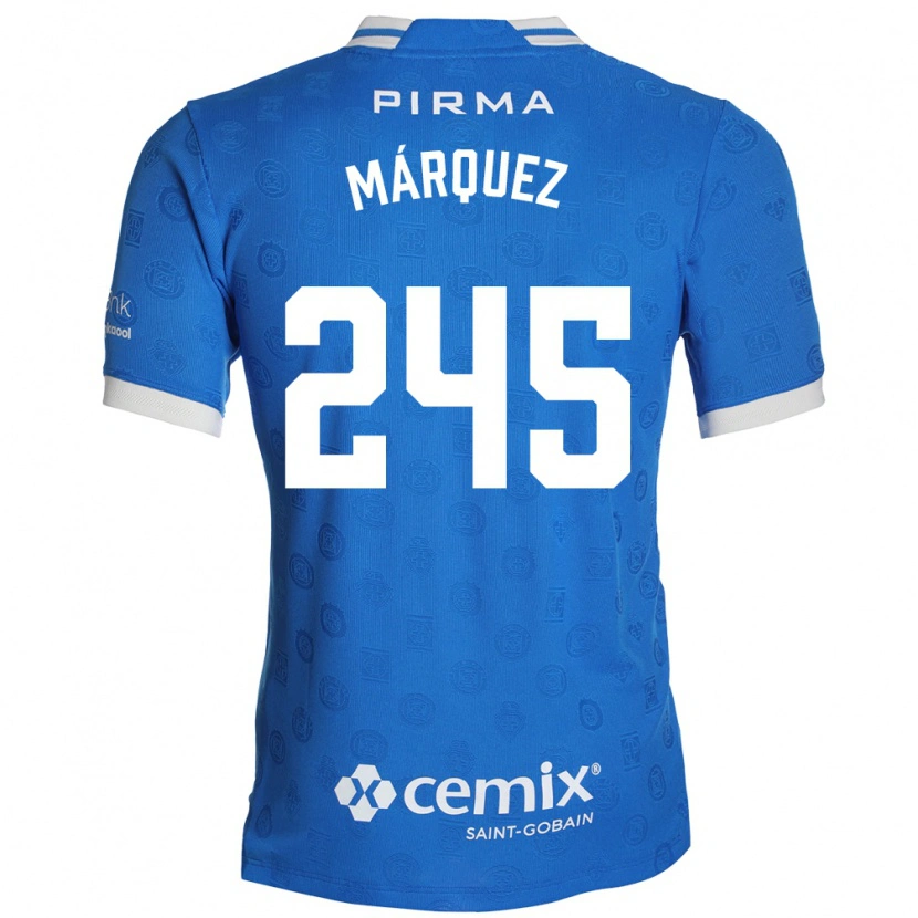 Danxen Homem Camisola Víctor Márquez #245 Azul Branco Vermelho Principal 2026/27 Camisa