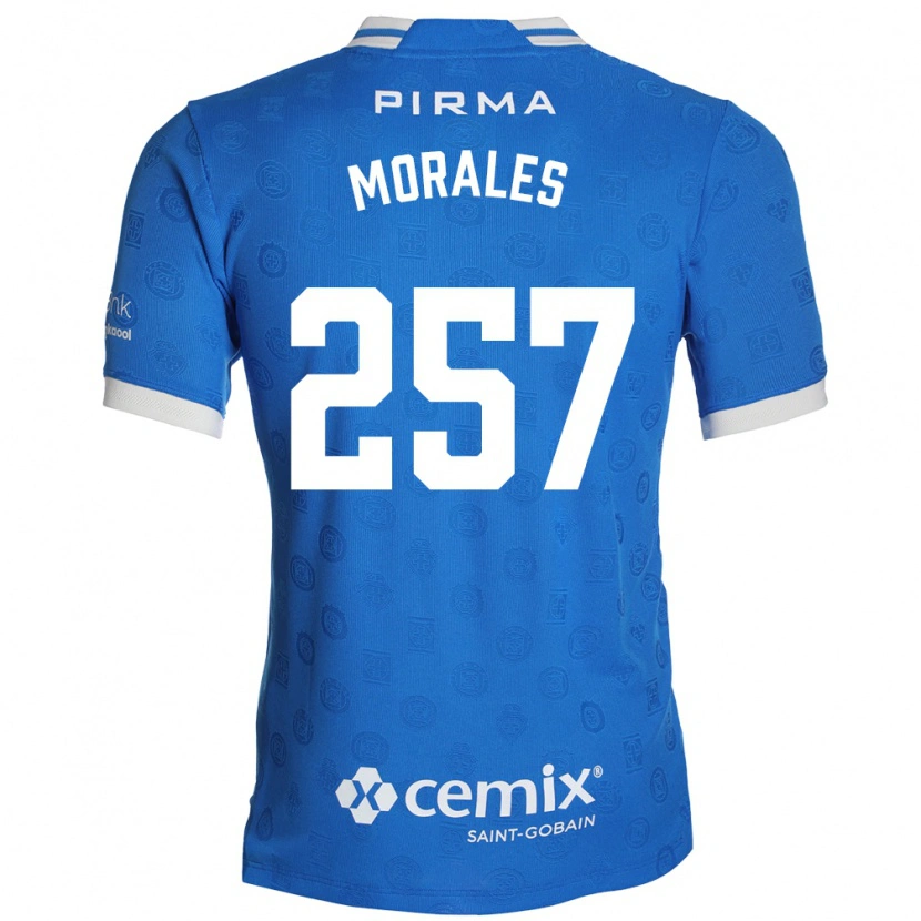 Danxen Homem Camisola Diego Morales #257 Azul Branco Vermelho Principal 2026/27 Camisa