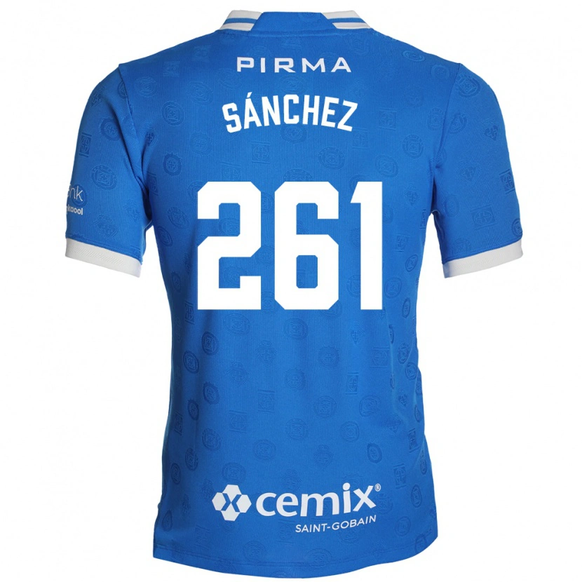 Danxen Homem Camisola Paulo Sánchez #261 Azul Branco Vermelho Principal 2026/27 Camisa