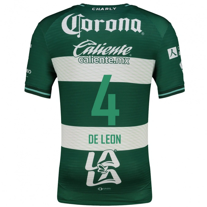 Danxen Homem Camisola Lourdes De Leon #4 Verde Branco Principal 2026/27 Camisa