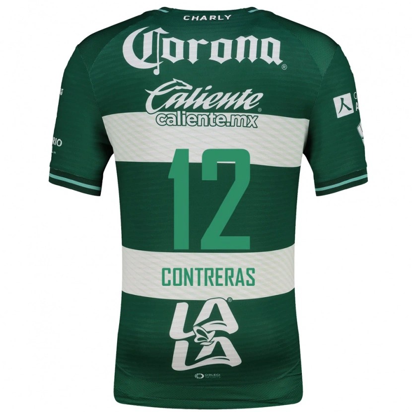 Danxen Homem Camisola Karol Contreras #12 Verde Branco Principal 2026/27 Camisa