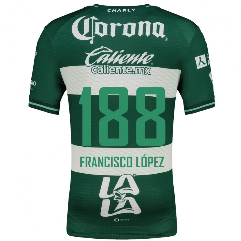 Danxen Homem Camisola Magnus Francisco López #188 Verde Branco Principal 2026/27 Camisa