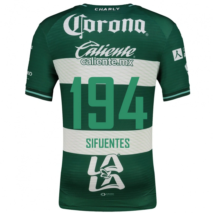 Danxen Homem Camisola José Manuel Sifuentes #194 Verde Branco Principal 2026/27 Camisa