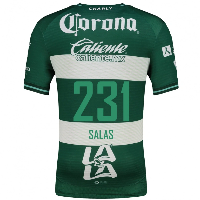 Danxen Homem Camisola Addiel Salas #231 Verde Branco Principal 2026/27 Camisa