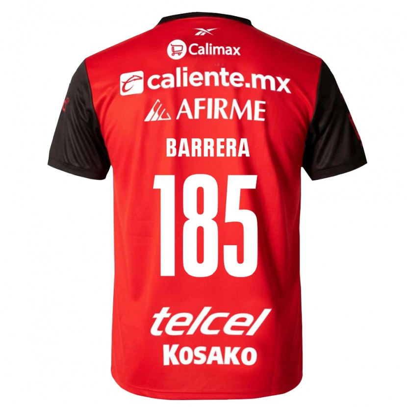 Danxen Homem Camisola Geonathan Barrera #185 Preto Vermelho Principal 2026/27 Camisa