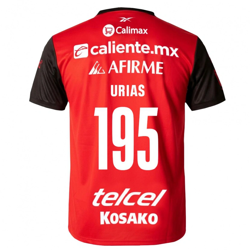 Danxen Homem Camisola Héctor Urías #195 Preto Vermelho Principal 2026/27 Camisa