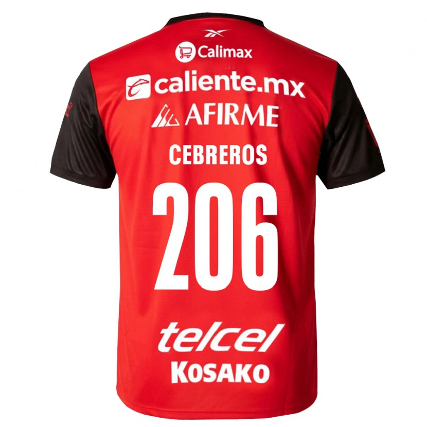Danxen Homem Camisola Luis Cebreros #206 Preto Vermelho Principal 2026/27 Camisa