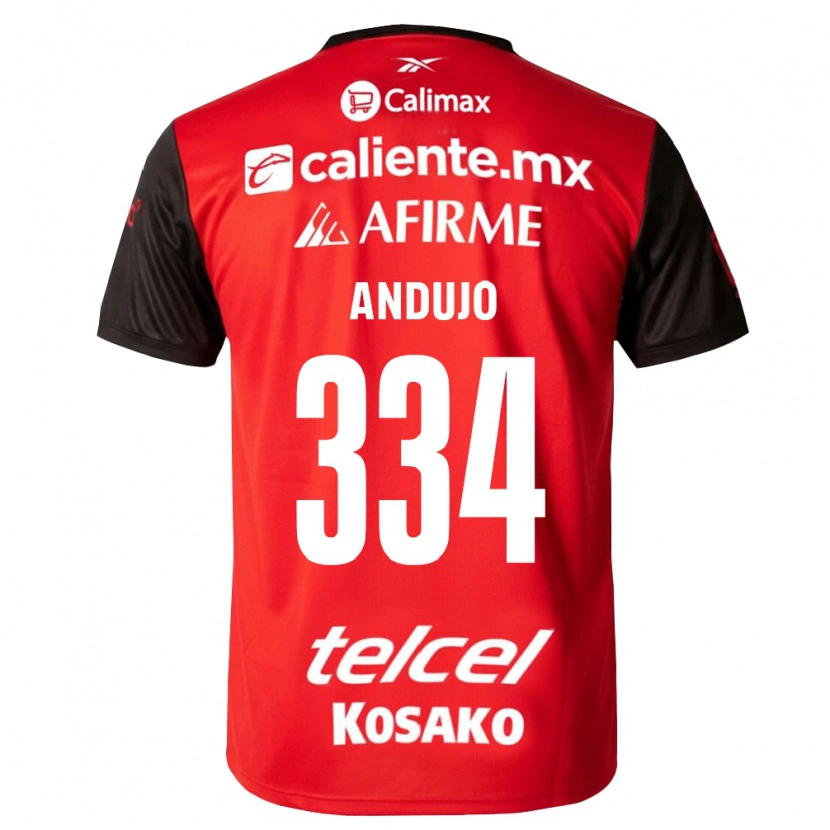 Danxen Homem Camisola Favio Andujo #334 Preto Vermelho Principal 2026/27 Camisa