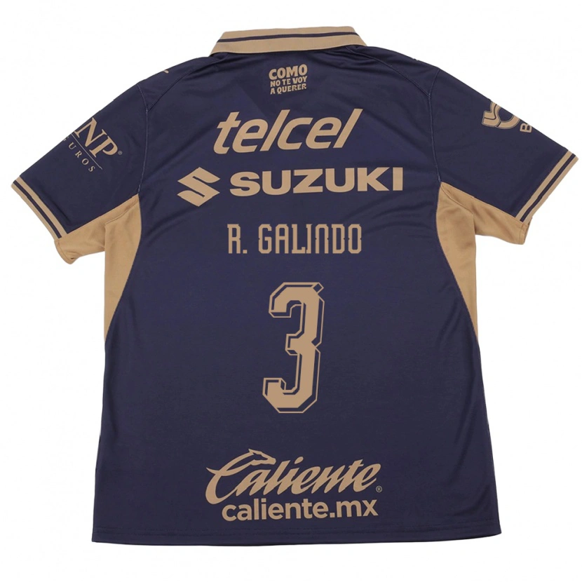 Danxen Homem Camisola José Galindo #3 Roxo Marrom Principal 2026/27 Camisa