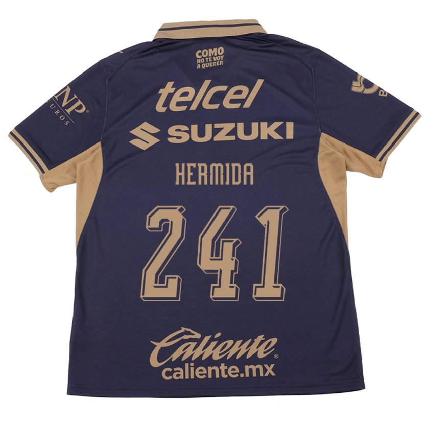 Danxen Homem Camisola Emiliano Hermida #241 Roxo Marrom Principal 2026/27 Camisa