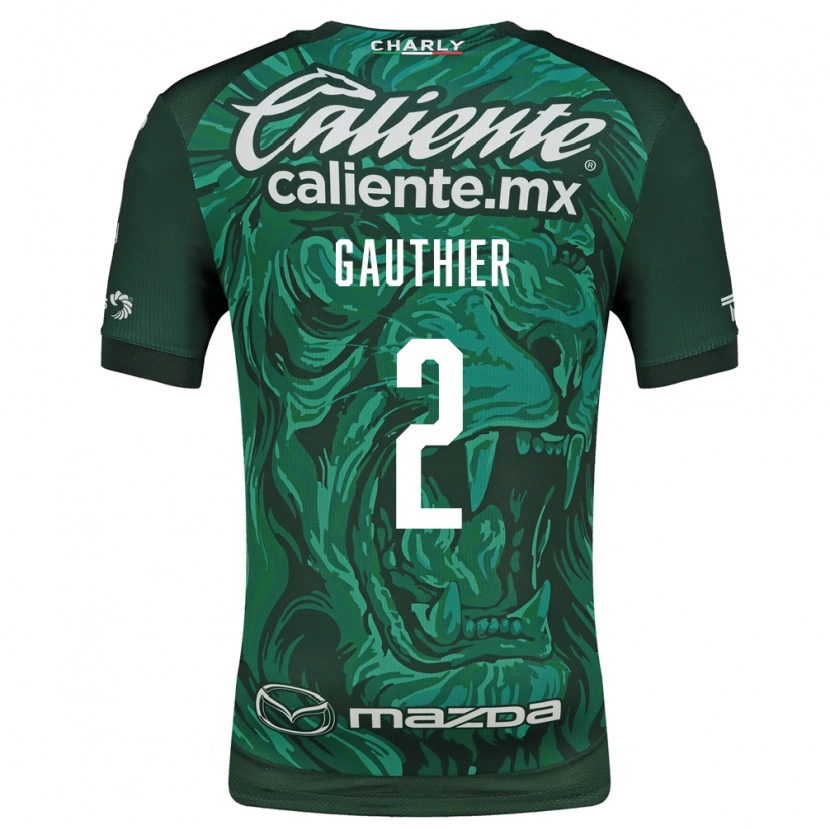 Danxen Homem Camisola Valentín Gauthier #2 Verde Preto Principal 2026/27 Camisa